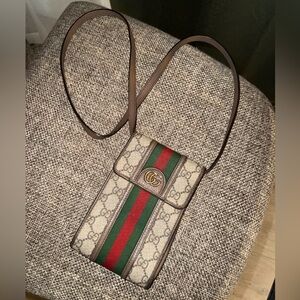 Gucci Ophidia Vertical Flap GG Coated Canvas Mini crossbody bag